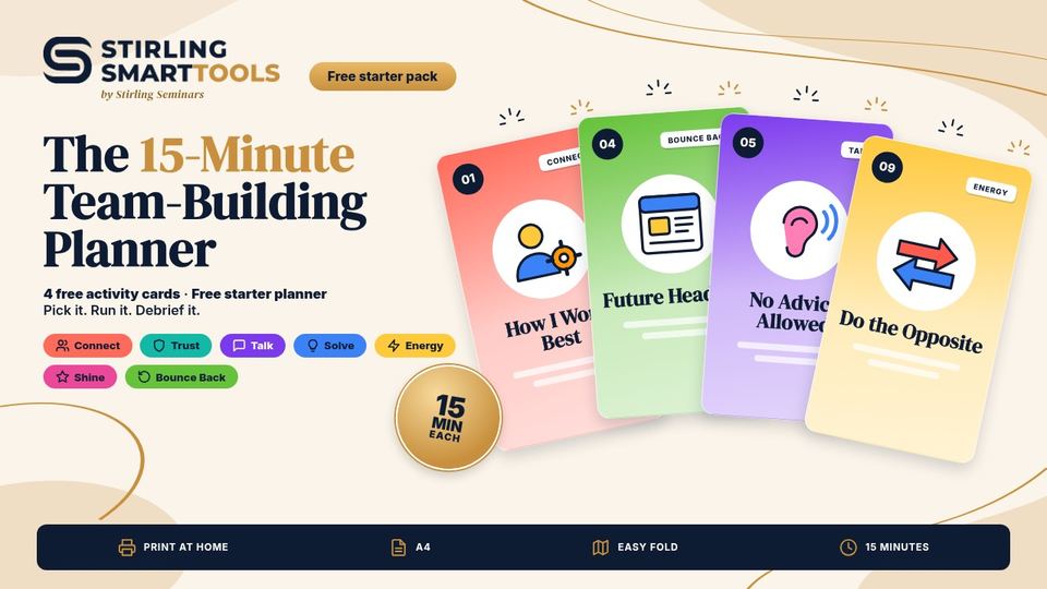 The free 15-Minute Team-Building Planner
